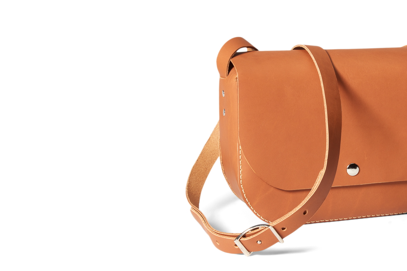 Handmade Leather Crossbody Bag | Chestnut