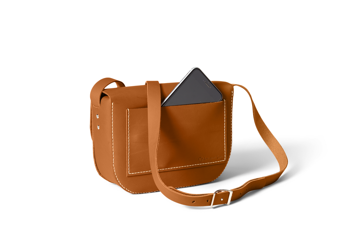 Handmade Leather Crossbody Bag | Chestnut
