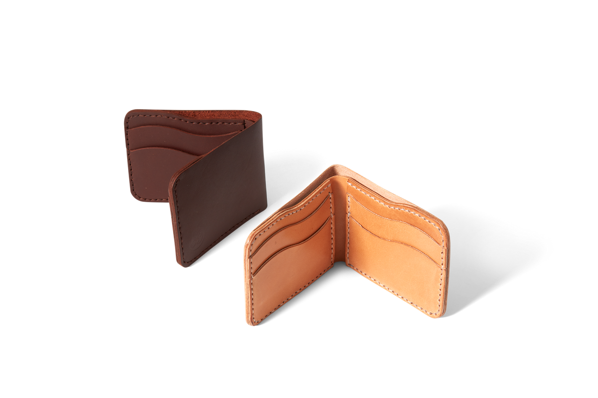 Handmade Bifold leather Wallet | Dark Brown