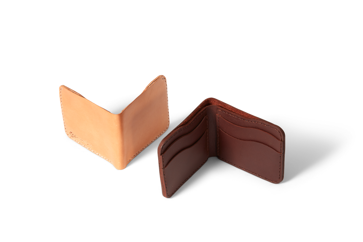 Handmade Bifold leather Wallet | Dark Brown