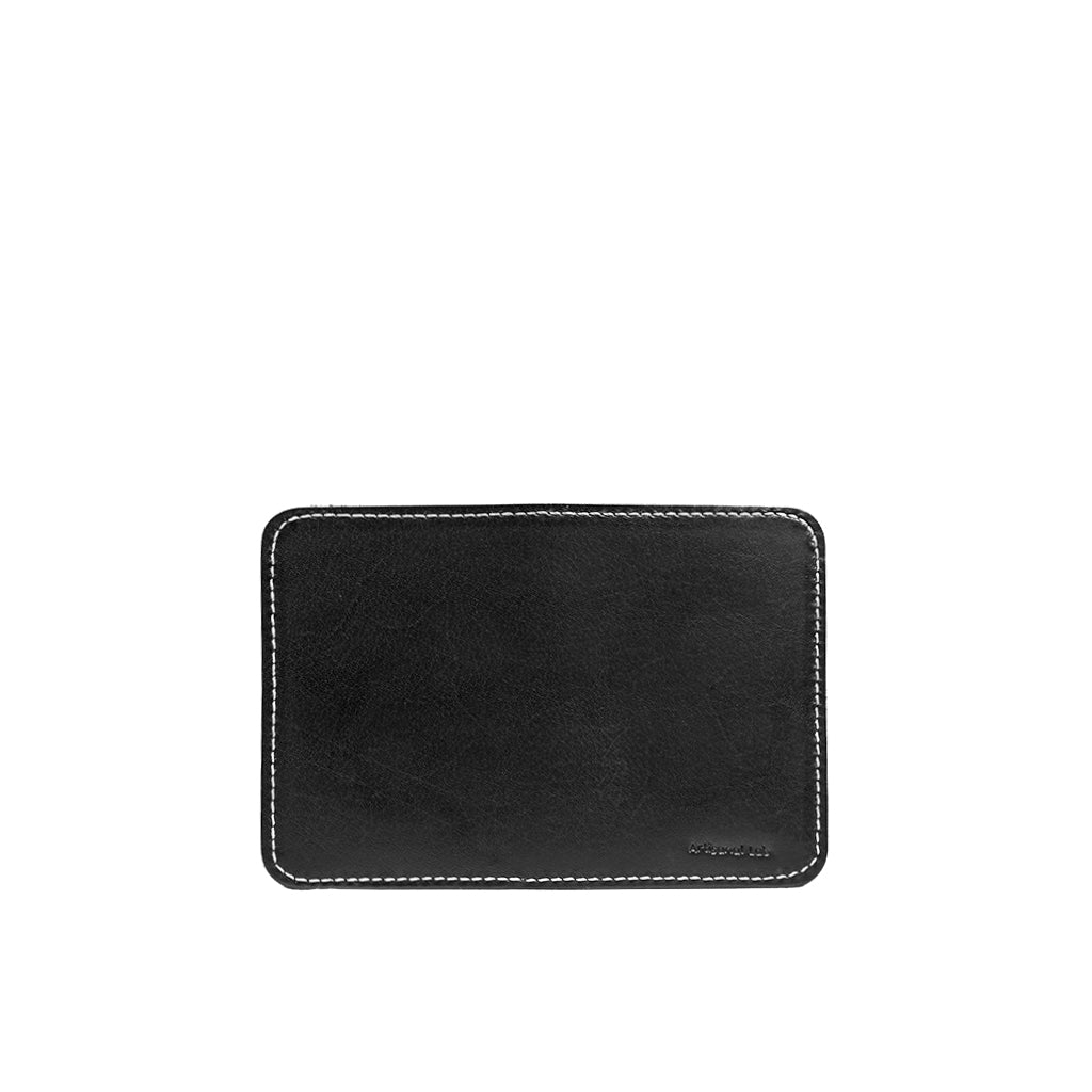 Leather Vertical Bifold Card wallet | Black