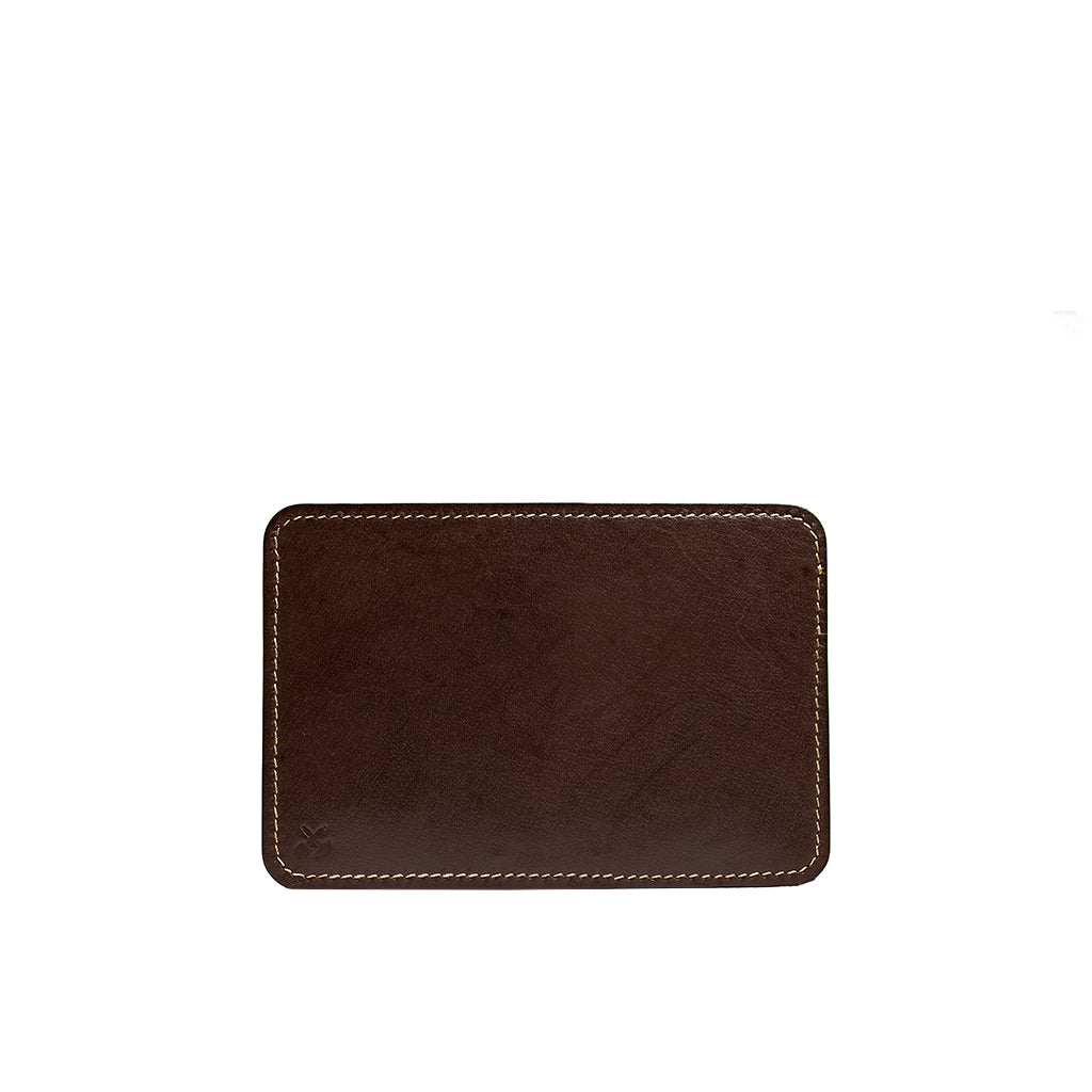 Brown leather bifold wallet