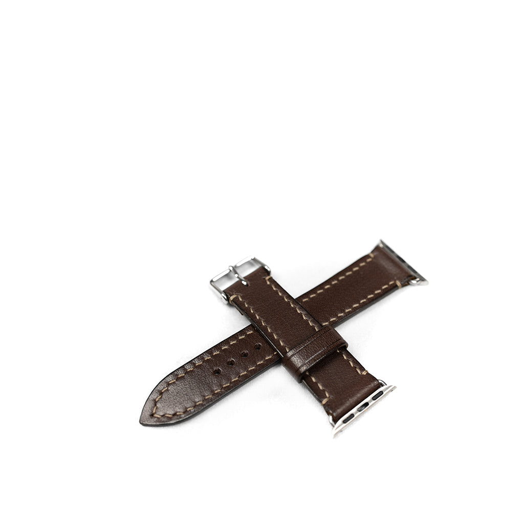 Brown Apple 38/40mm Leather Watch Strap