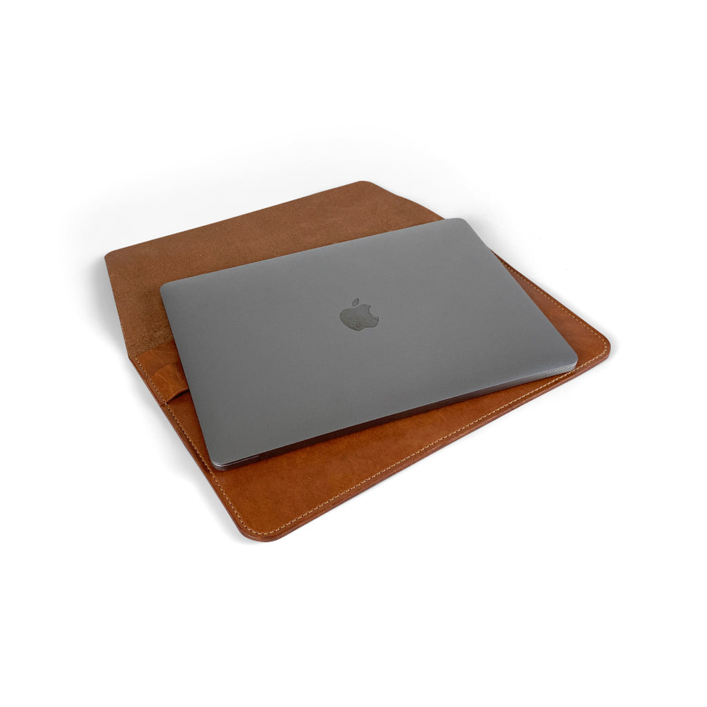 Leather Laptop Case Sleeves | Dark Brown