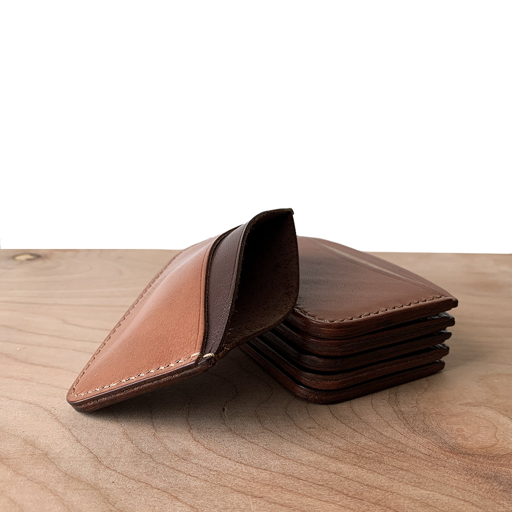 Micro leather wallets handmade