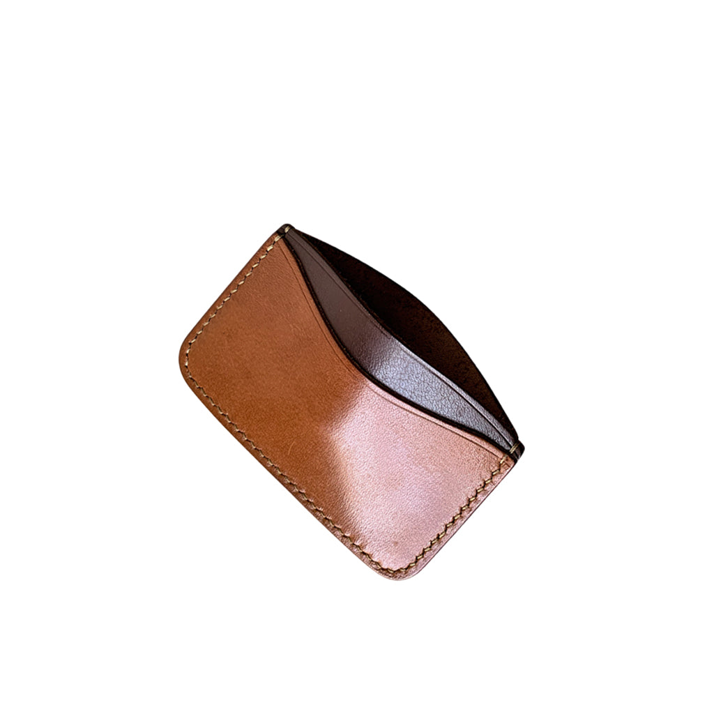 British tan slim minimalist wallets