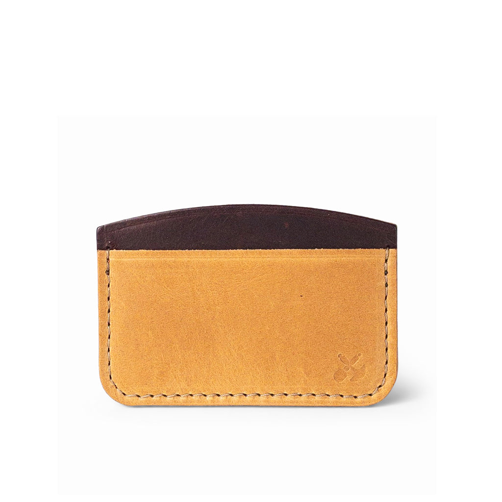 leather credit card holder | Natural