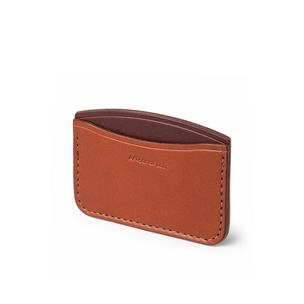 minimalist leather wallet | tan