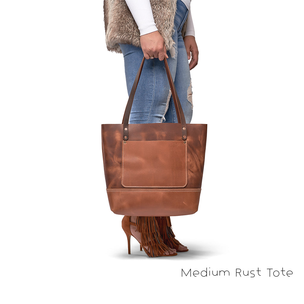 leather tote bags with inside pocket