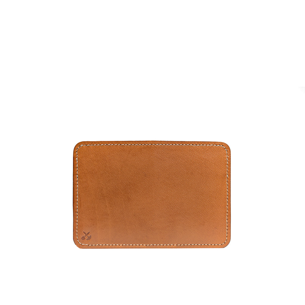 Leather Vertical Bifold Card wallet | British Tan