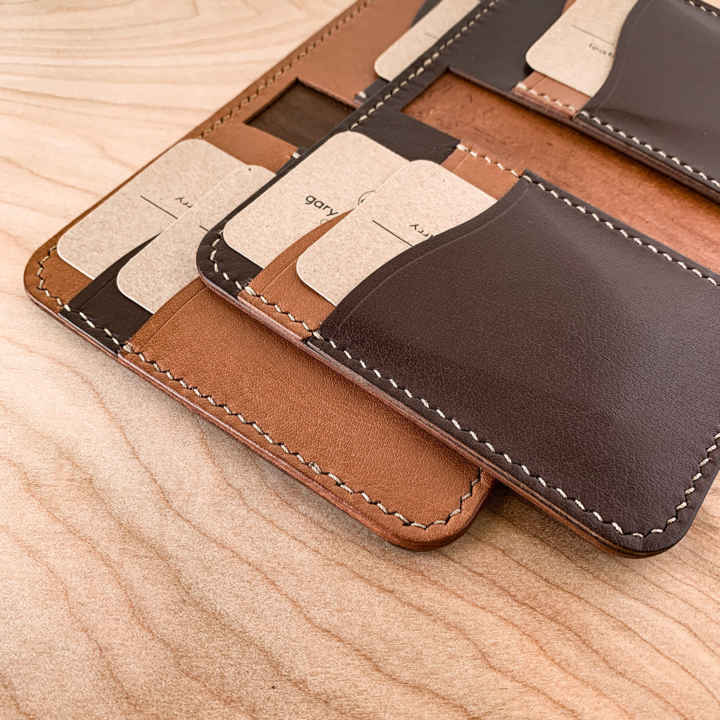 Vertical Bifold Card Wallet w/ Money Clip - Tan – Lofty Leather Co.