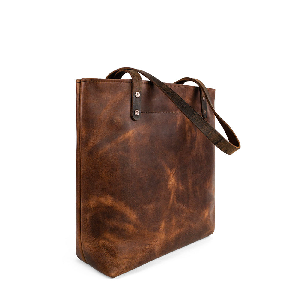 Classic work Leather Tote | Wheat Harvest
