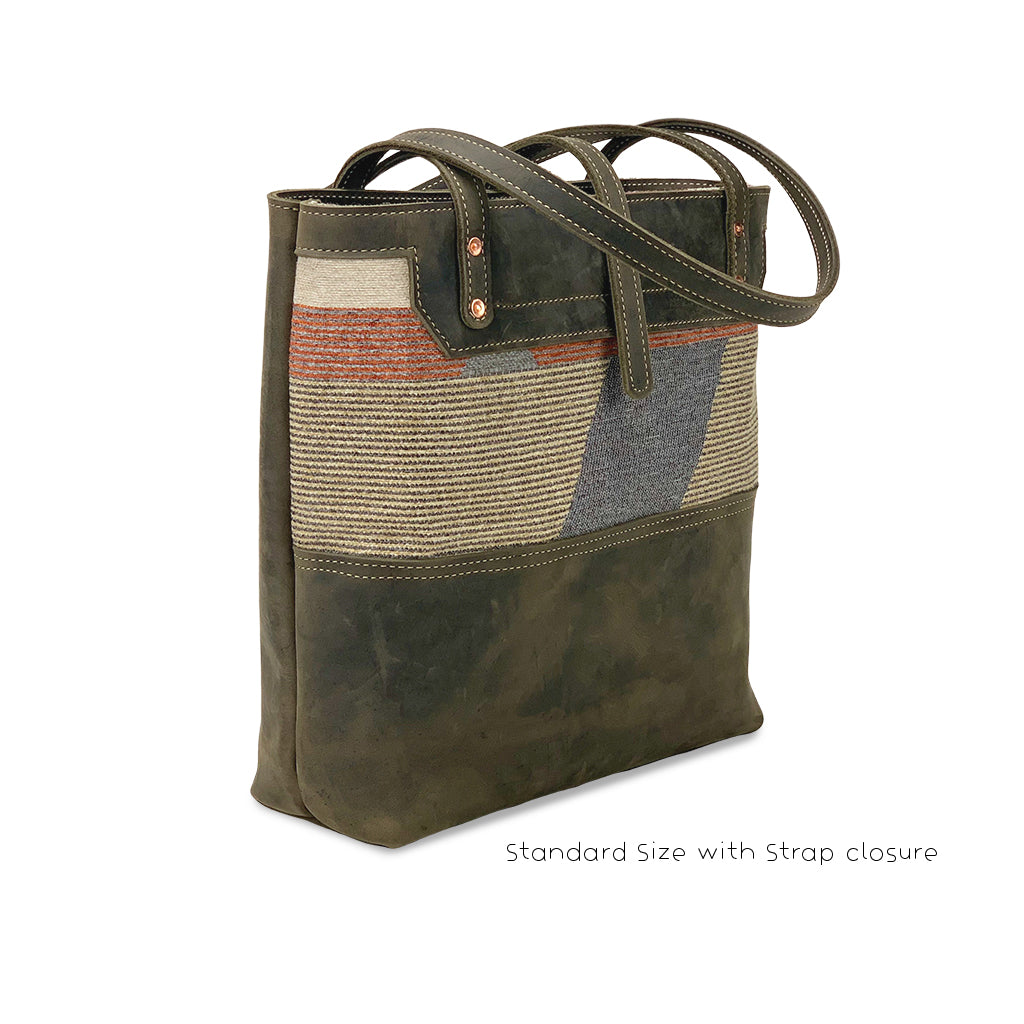 Genuine leather tote bags